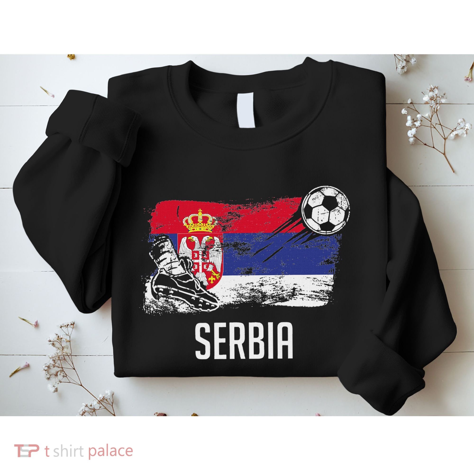 Serbia Flag Jersey Serbian Soccer Team Serb Or Serbian Sweatshirt