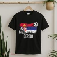 Serbia Flag Jersey Serbian Soccer Team Serb Or Serbian T-Shirt thumb 2