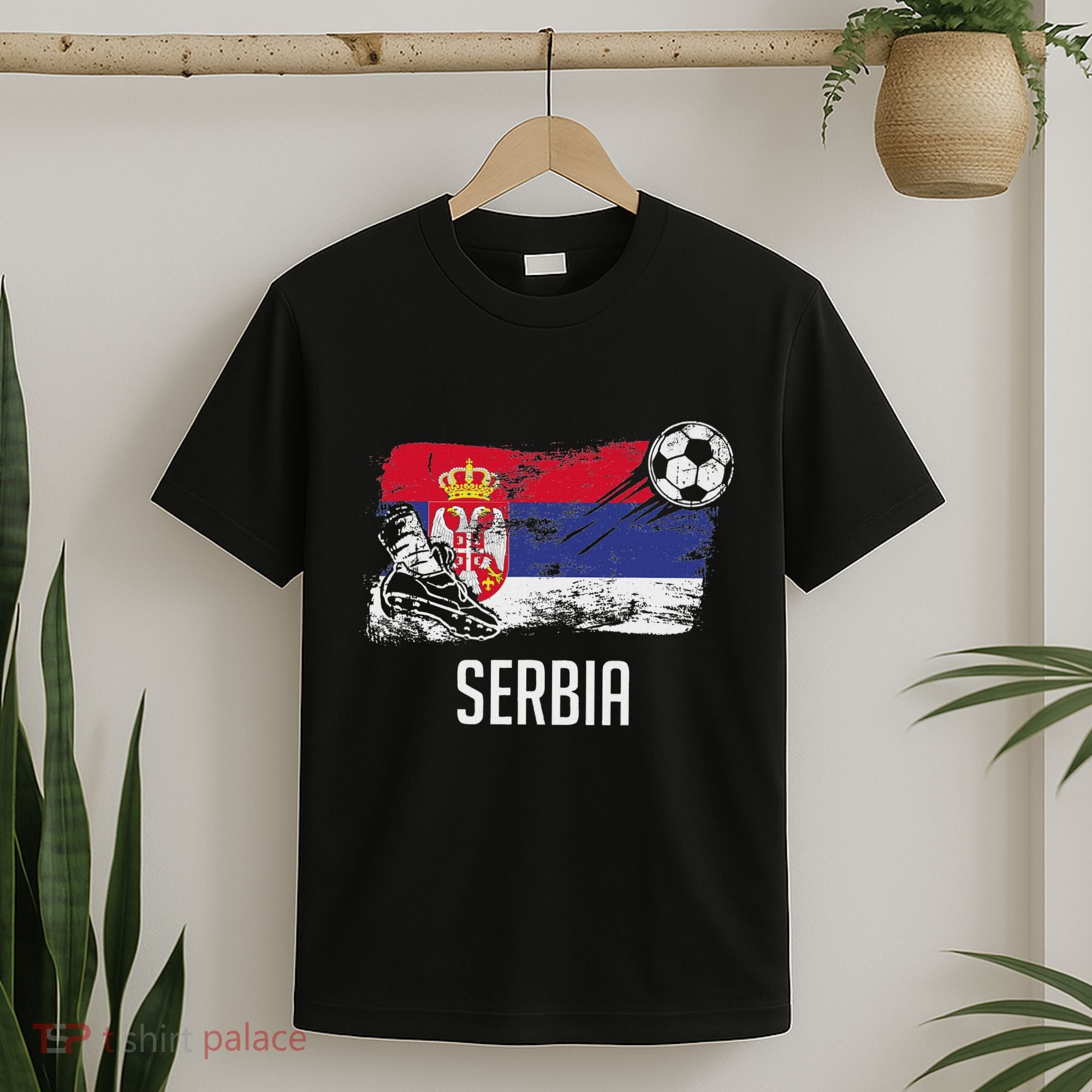 Serbia Flag Jersey Serbian Soccer Team Serb Or Serbian T-Shirt