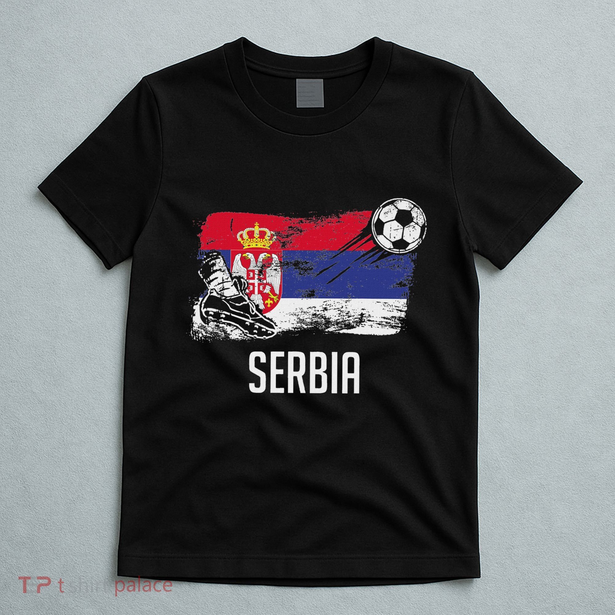 Serbia Flag Jersey Serbian Soccer Team Serb Or Serbian T-Shirt