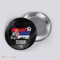 Serbia Flag Jersey Serbian Soccer Team Serb Or Serbian Button thumb 0