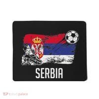 Serbia Flag Jersey Serbian Soccer Team Serb Or Serbian Mousepad thumb 0