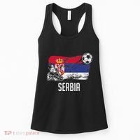 Serbia Flag Jersey Serbian Soccer Team Serb Or Serbian Women's Tank Top thumb 0