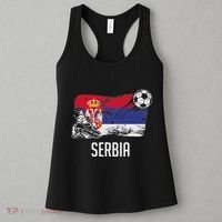 Serbia Flag Jersey Serbian Soccer Team Serb Or Serbian Women's Tank Top thumb 3