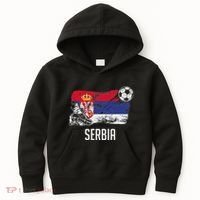 Serbia Flag Jersey Serbian Soccer Team Serb Or Serbian Kids Hoodie thumb 0