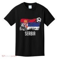 Serbia Flag Jersey Serbian Soccer Team Serb Or Serbian Kids T-Shirt thumb 0