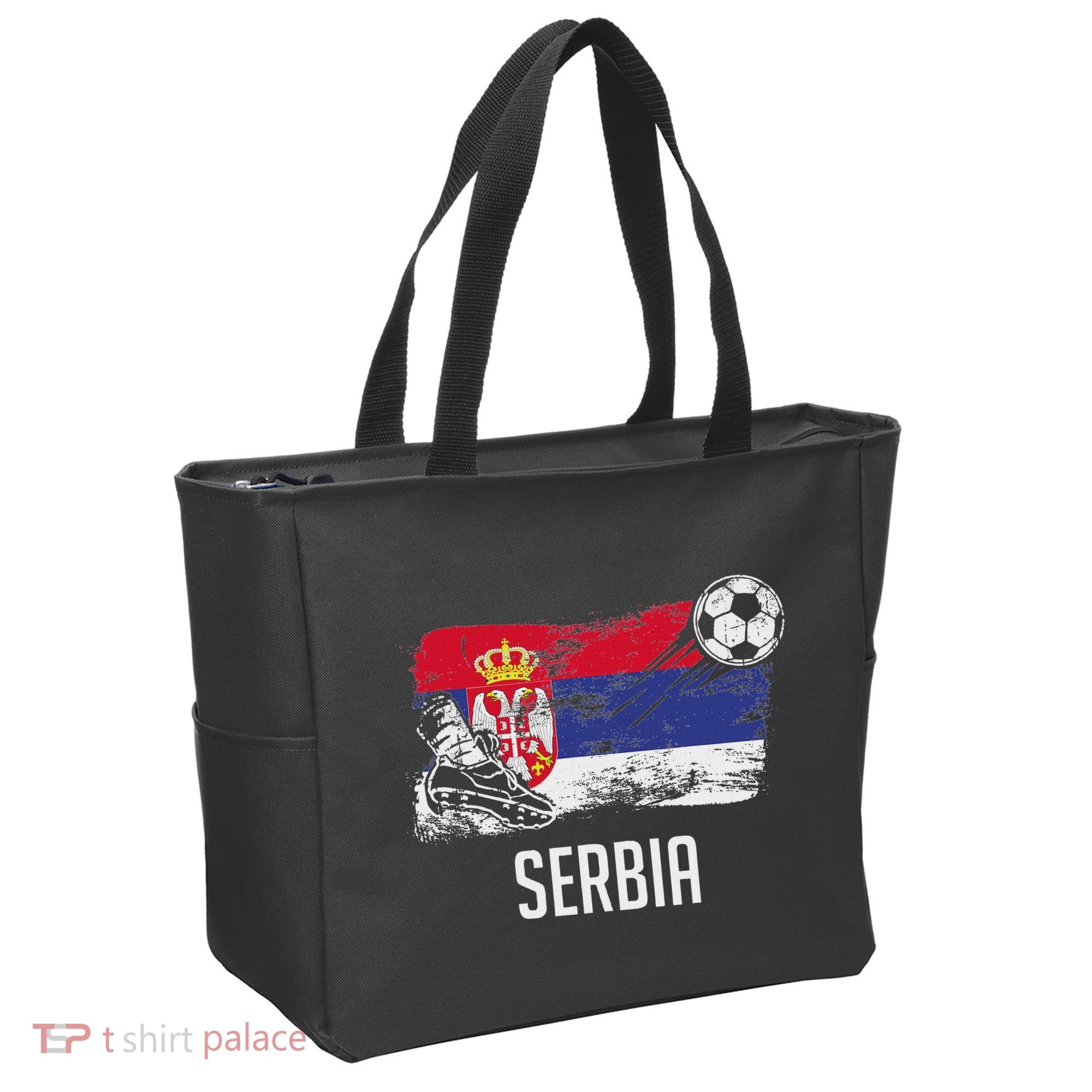 Serbia Flag Jersey Serbian Soccer Team Serb Or Serbian Tote Bag