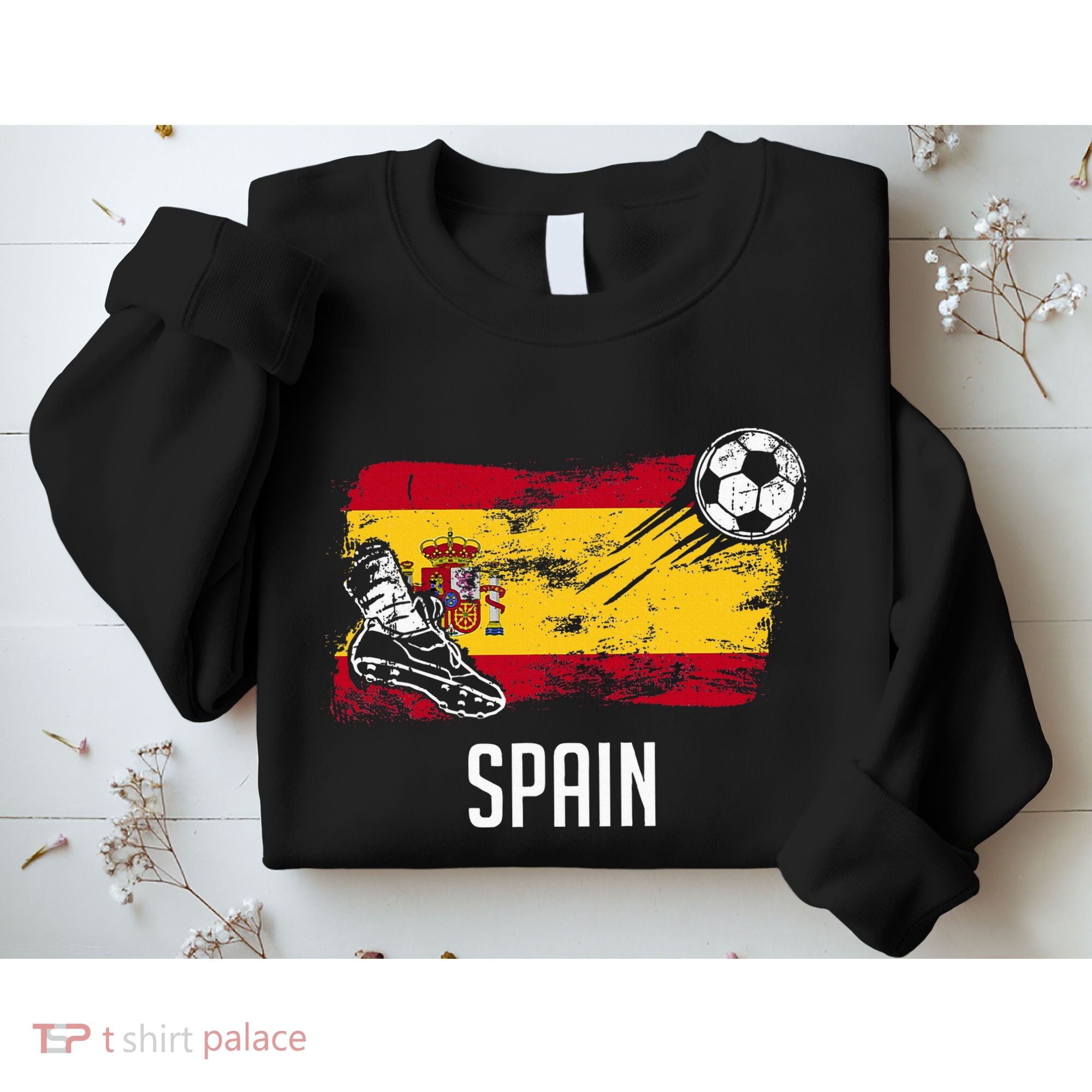 Spain Flag Jersey Spanish Soccer Team Spanish Sweatshirt