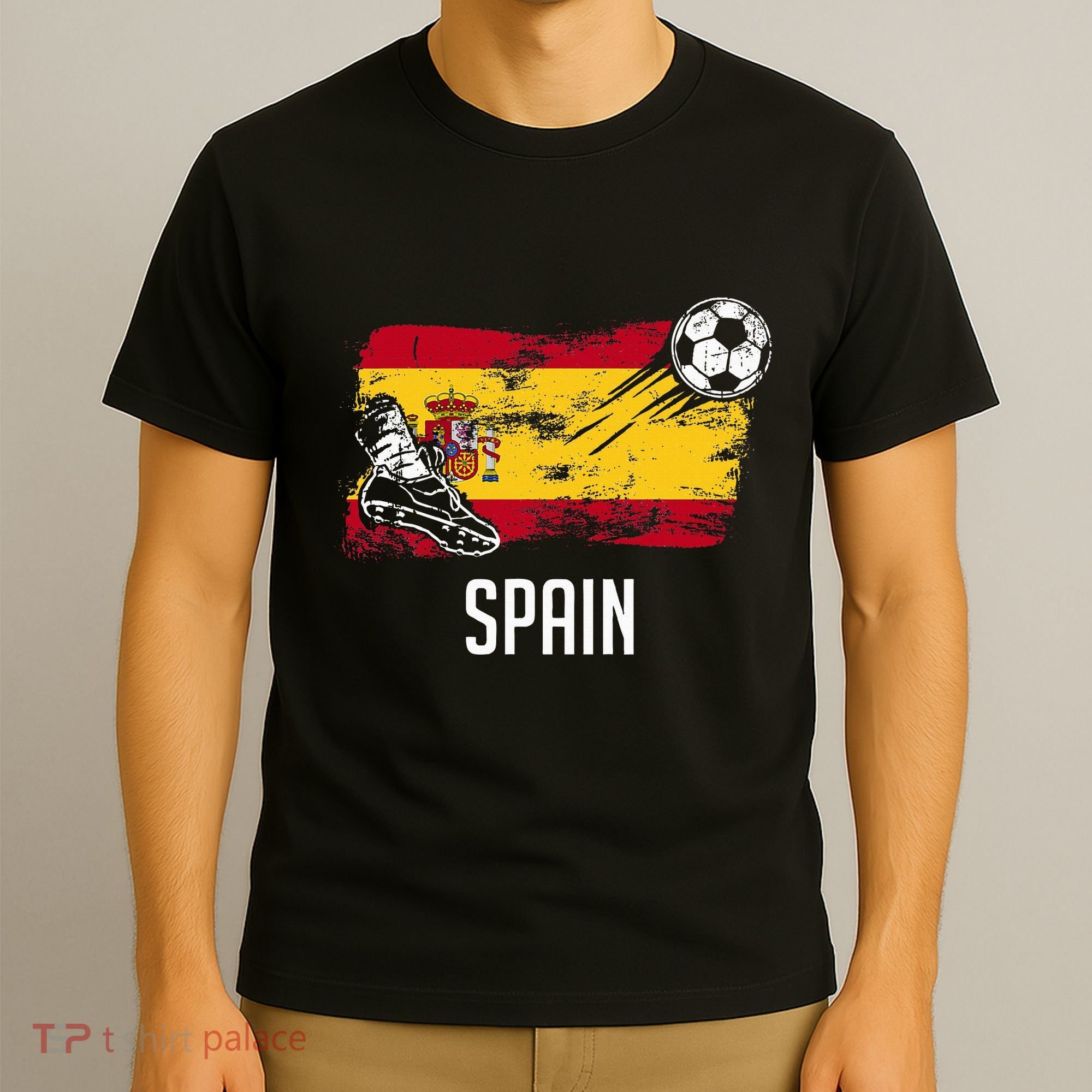 Spain Flag Jersey Spanish Soccer Team Spanish T-Shirt