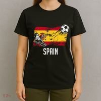 Spain Flag Jersey Spanish Soccer Team Spanish T-Shirt thumb 4