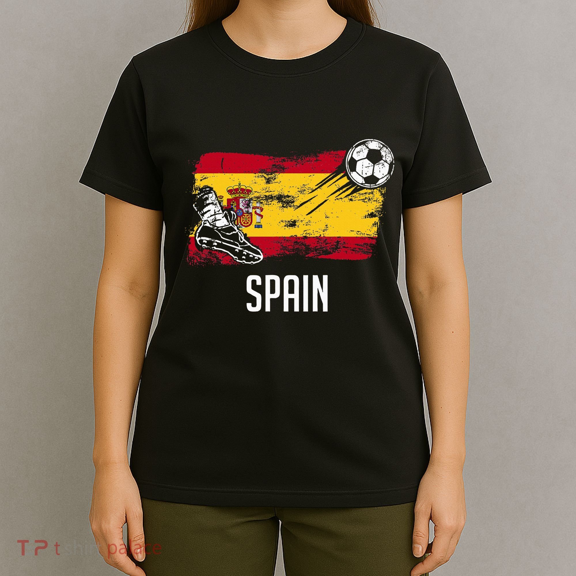 Spain Flag Jersey Spanish Soccer Team Spanish T-Shirt