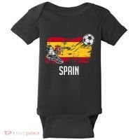 Spain Flag Jersey Spanish Soccer Team Spanish Baby Bodysuit thumb 0