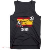 Spain Flag Jersey Spanish Soccer Team Spanish Tank Top thumb 0