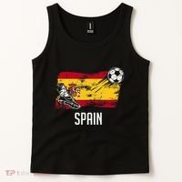 Spain Flag Jersey Spanish Soccer Team Spanish Tank Top thumb 2