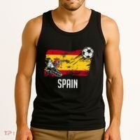 Spain Flag Jersey Spanish Soccer Team Spanish Tank Top thumb 3