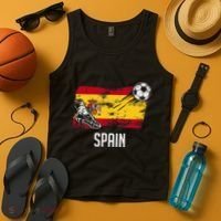 Spain Flag Jersey Spanish Soccer Team Spanish Tank Top thumb 4