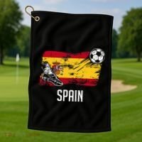 Spain Flag Jersey Spanish Soccer Team Spanish Golf Towel thumb 1
