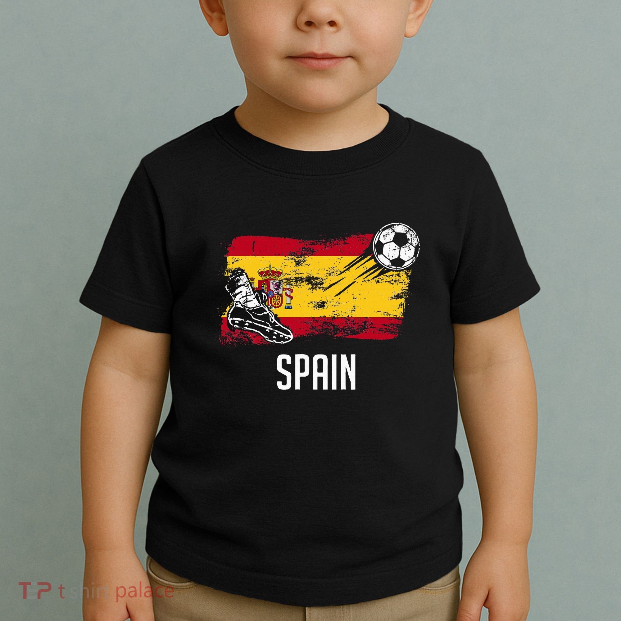 Spain Flag Jersey Spanish Soccer Team Spanish Toddler T-Shirt