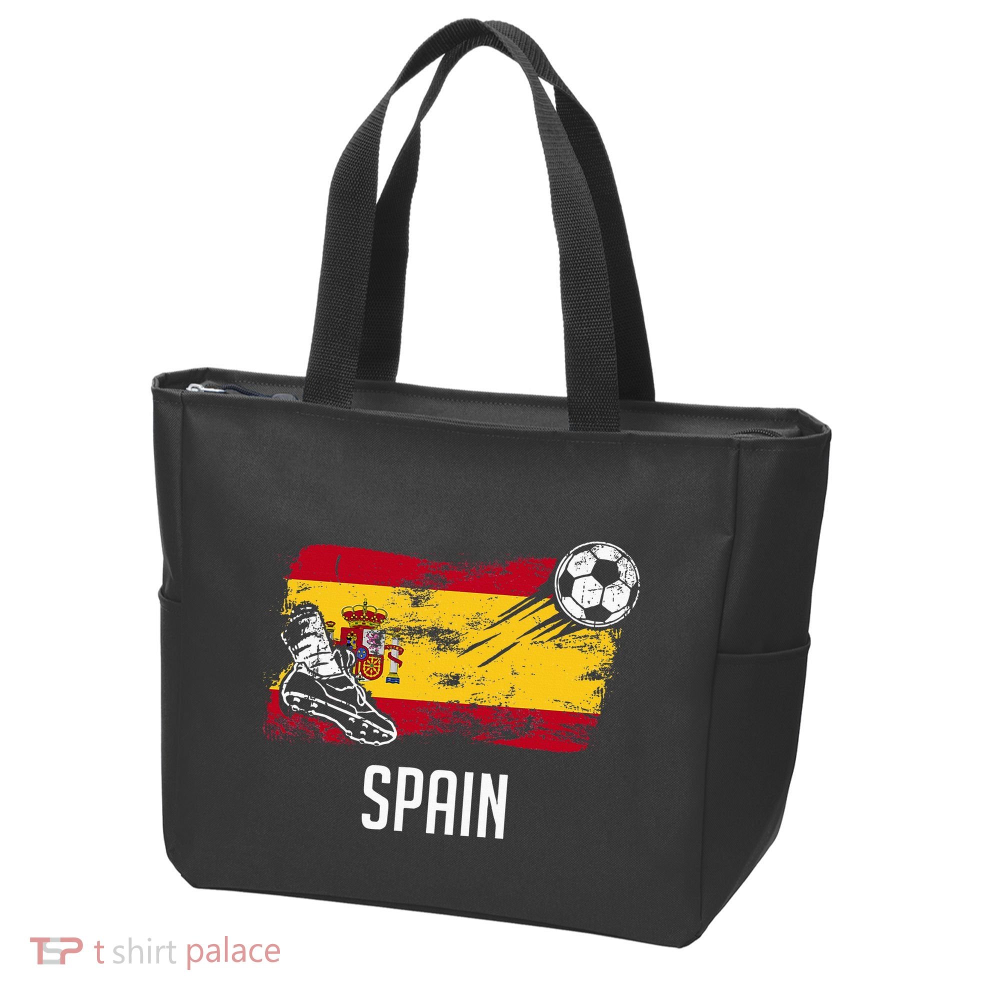Spain Flag Jersey Spanish Soccer Team Spanish Tote Bag