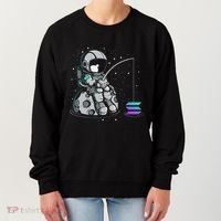 Solana Fishing Krypto Bullrun Sol Token Rich Millionaire Women's Sweatshirt thumb 0
