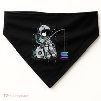Solana Fishing Krypto Bullrun Sol Token Rich Millionaire USA-Made Doggie Bandana thumb 0