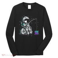 Solana Fishing Krypto Bullrun Sol Token Rich Millionaire Long Sleeve Shirt thumb 0