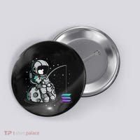 Solana Fishing Krypto Bullrun Sol Token Rich Millionaire Button thumb 0