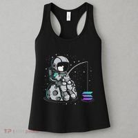 Solana Fishing Krypto Bullrun Sol Token Rich Millionaire Women's Tank Top thumb 3