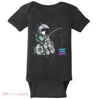 Solana Fishing Krypto Bullrun Sol Token Rich Millionaire Baby Bodysuit thumb 0