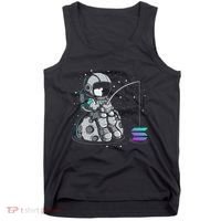 Solana Fishing Krypto Bullrun Sol Token Rich Millionaire Tank Top thumb 0