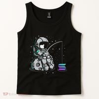 Solana Fishing Krypto Bullrun Sol Token Rich Millionaire Tank Top thumb 2