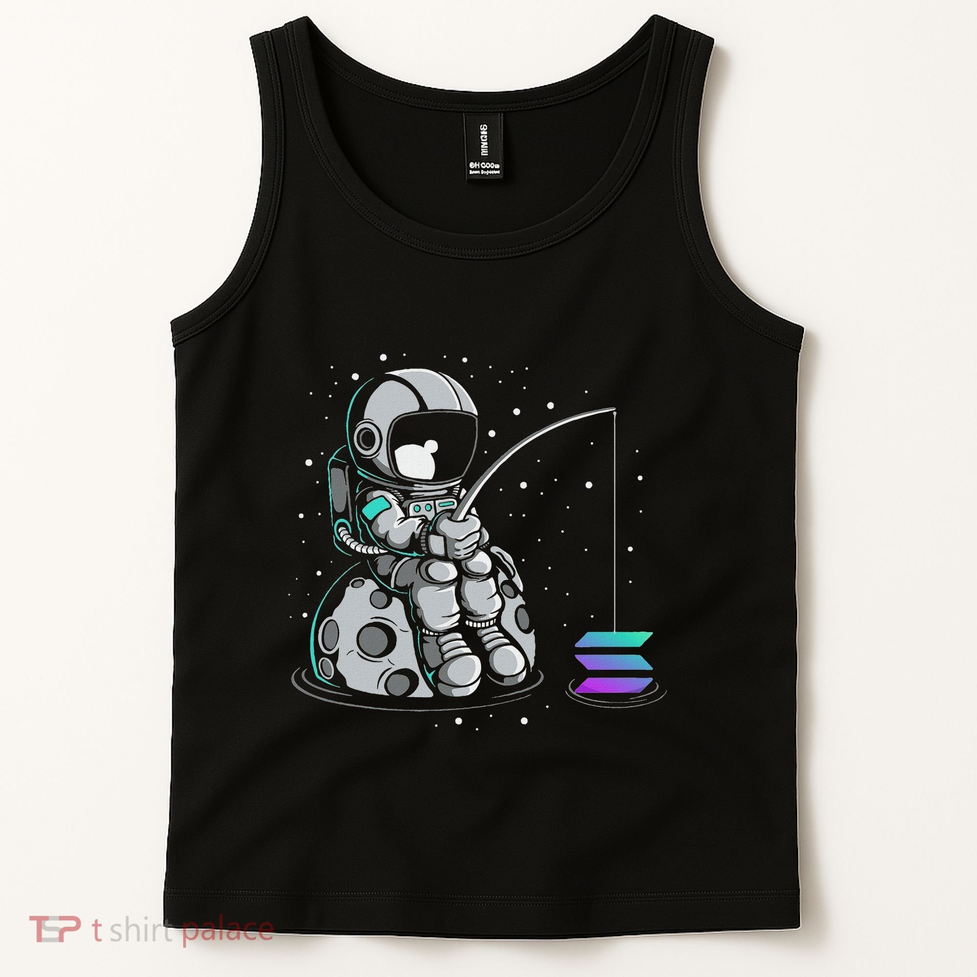 Solana Fishing Krypto Bullrun Sol Token Rich Millionaire Tank Top