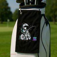 Solana Fishing Krypto Bullrun Sol Token Rich Millionaire Golf Towel thumb 2