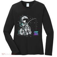 Solana Fishing Krypto Bullrun Sol Token Rich Millionaire Women's Long Sleeve Shirt thumb 0