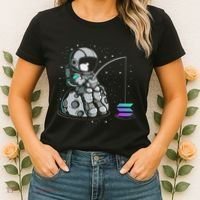 Solana Fishing Krypto Bullrun Sol Token Rich Millionaire Women's T-Shirt thumb 2