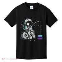 Solana Fishing Krypto Bullrun Sol Token Rich Millionaire Kids T-Shirt thumb 0