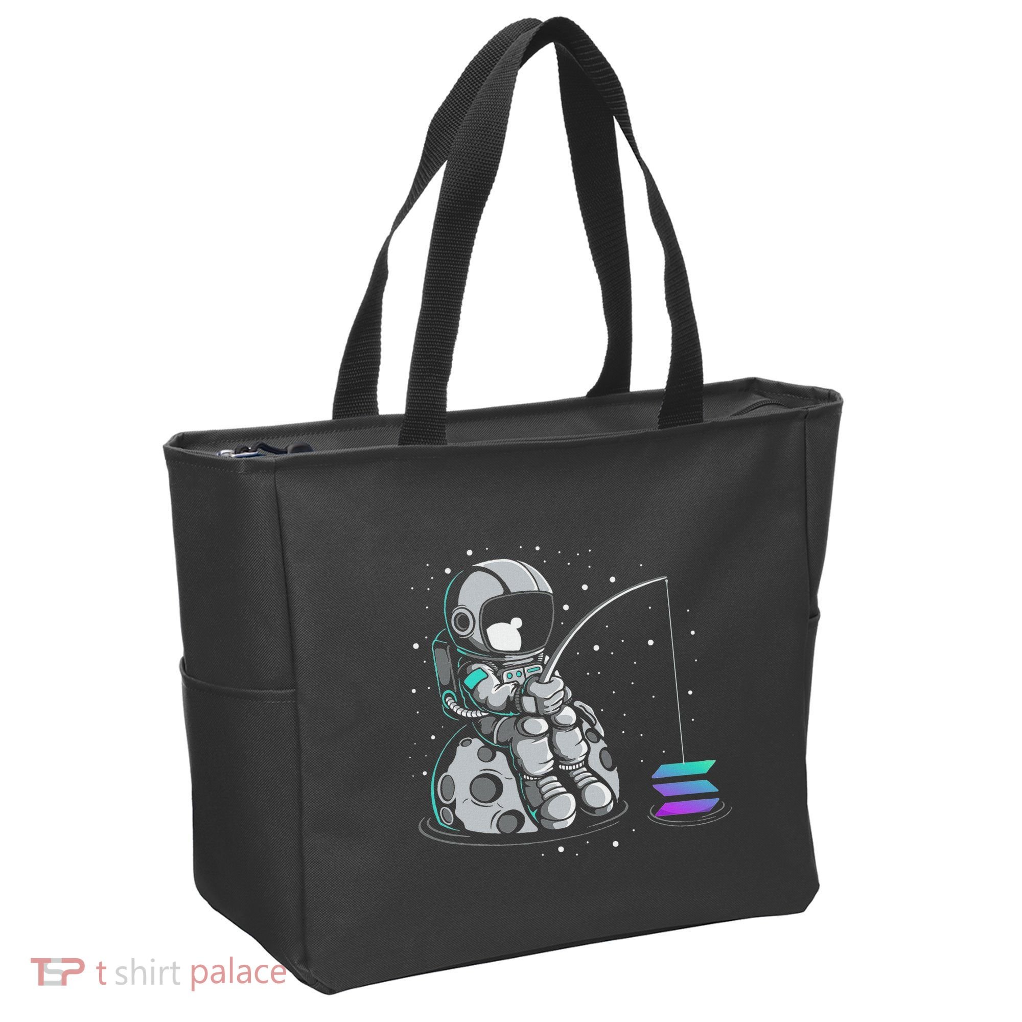 Solana Fishing Krypto Bullrun Sol Token Rich Millionaire Tote Bag