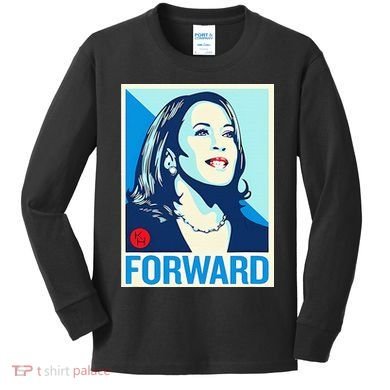Shepard Fairey Kamala Harris Forward Kids Long Sleeve Shirt