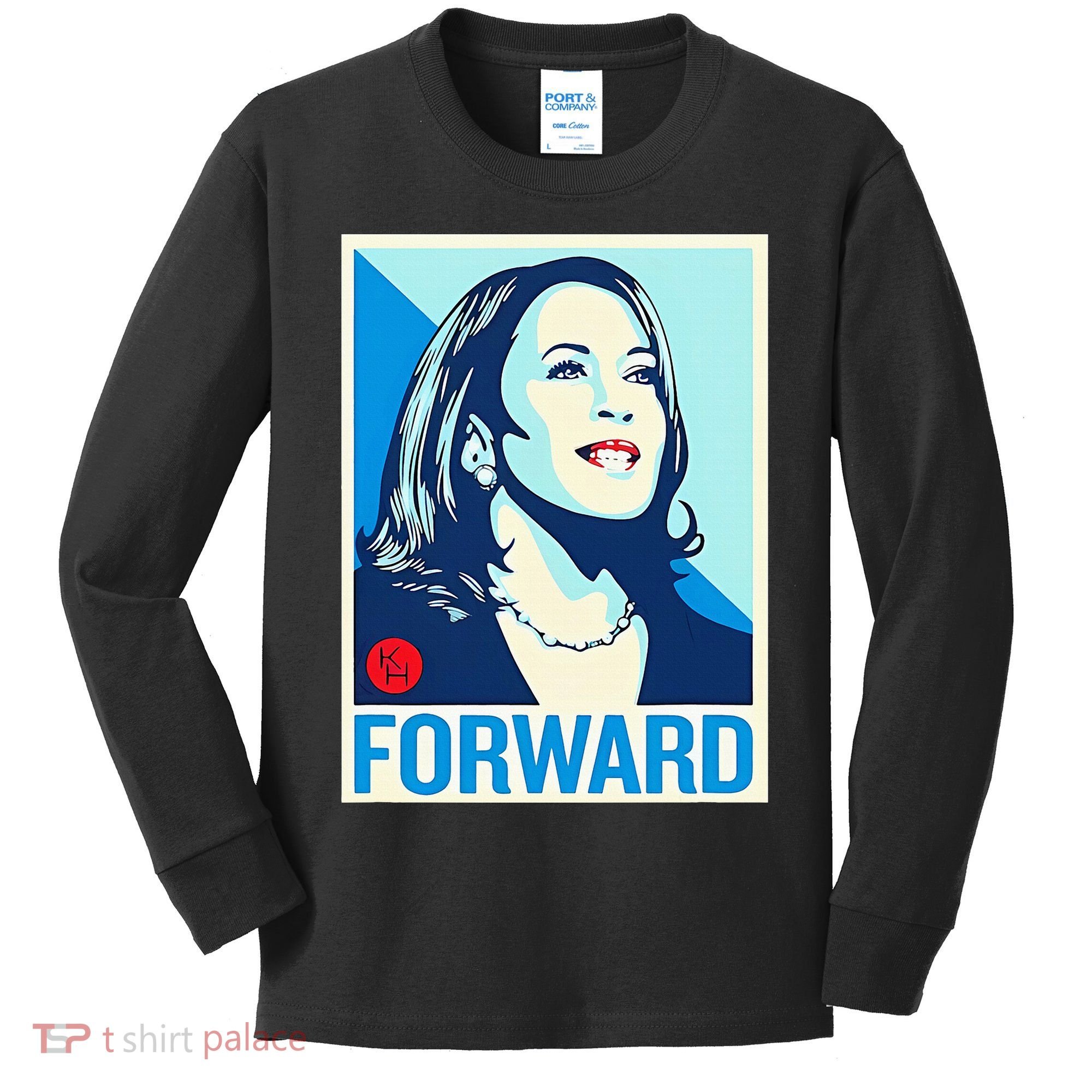 Shepard Fairey Kamala Harris Forward Kids Long Sleeve Shirt