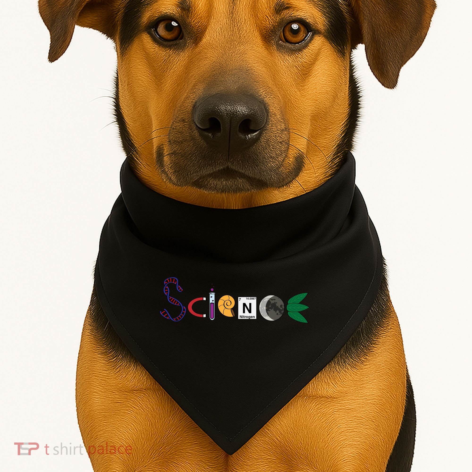 Science Funny Logo USA-Made Doggie Bandana