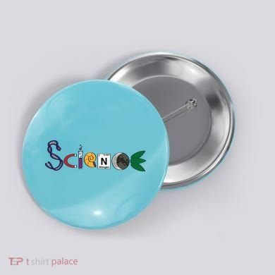 Science Funny Logo Button