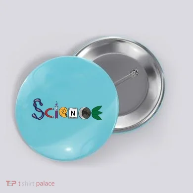 Science Funny Logo Button