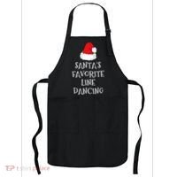 SantaS Favorite Line Dancer Funny Hat Christmas Dancing Apron thumb 0