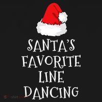 SantaS Favorite Line Dancer Funny Hat Christmas Dancing Apron thumb 3