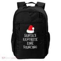 SantaS Favorite Line Dancer Funny Hat Christmas Dancing Backpack thumb 0