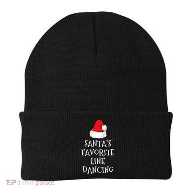 SantaS Favorite Line Dancer Funny Hat Christmas Dancing Beanie