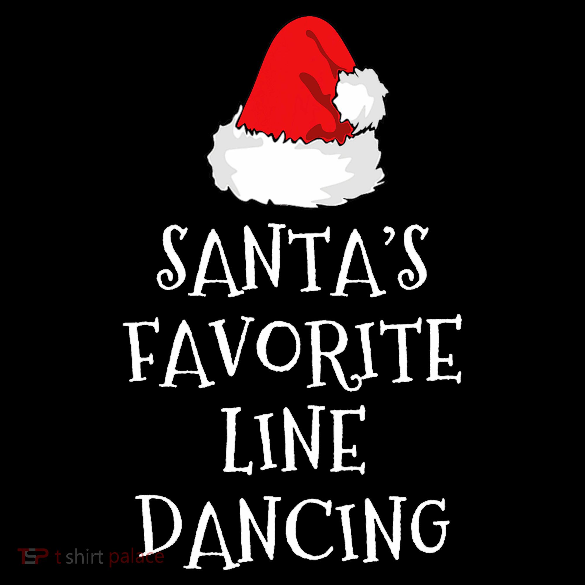 SantaS Favorite Line Dancer Funny Hat Christmas Dancing Mousepad