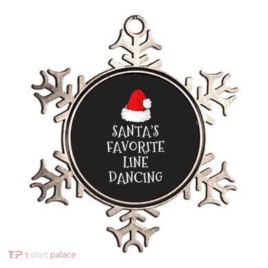 SantaS Favorite Line Dancer Funny Hat Christmas Dancing Ornament
