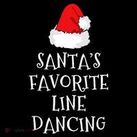 SantaS Favorite Line Dancer Funny Hat Christmas Dancing Baby Bodysuit thumb 2