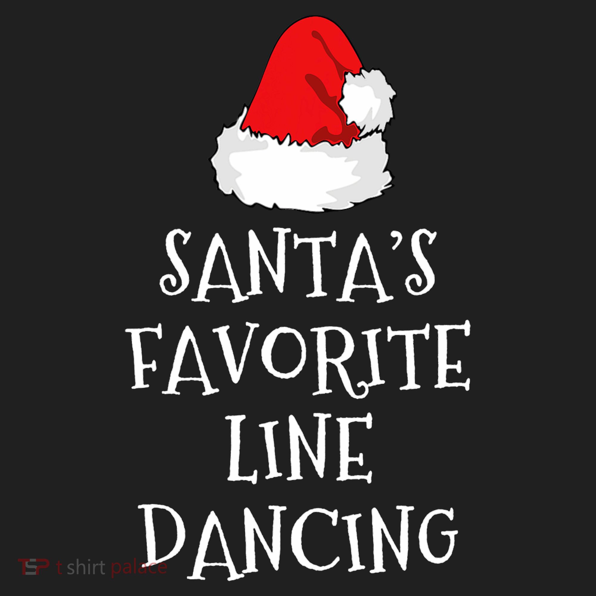 SantaS Favorite Line Dancer Funny Hat Christmas Dancing Golf Towel